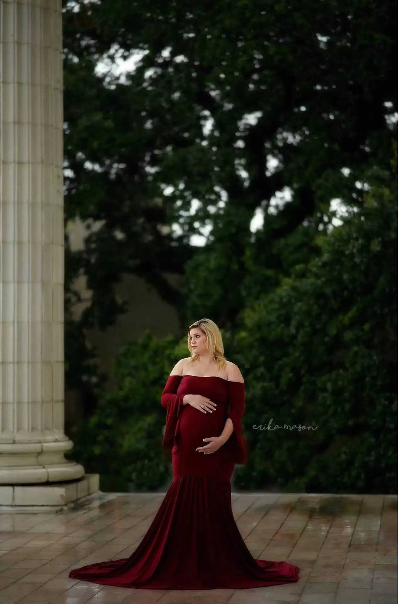 Maxivestido de maternidad de algodón para sesión de fotos, accesorios de fotografía, nuevo estilo