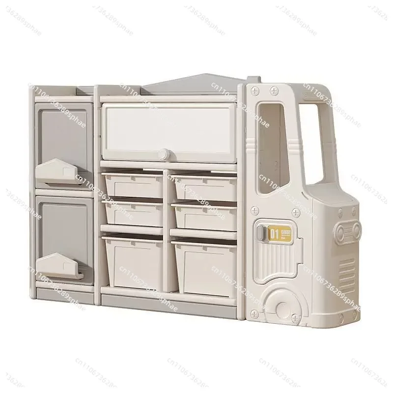 Picture Book Storage Children's Floor Shelf Building Blocks Plastic Storage Cabinet Car Clutter Organizer Basket