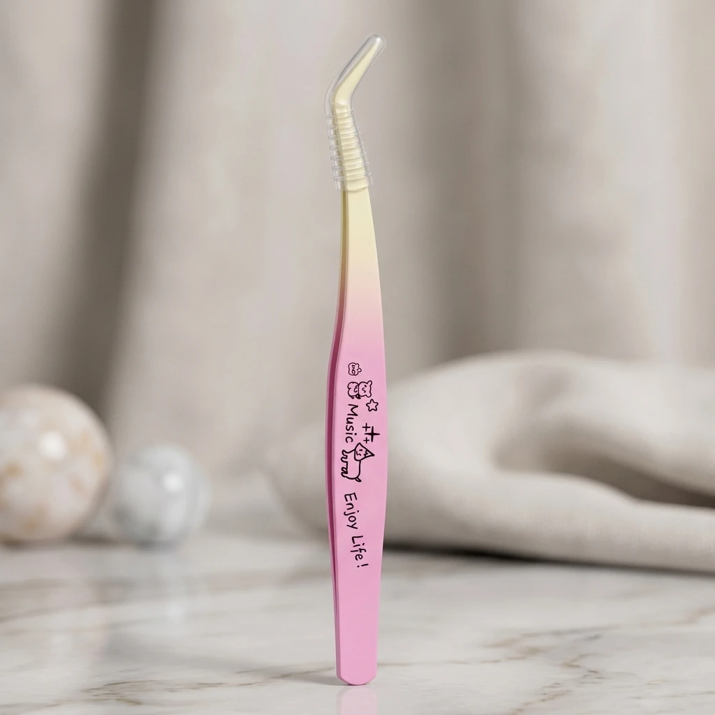 Stainless Steel Eyelash Tweezers Gradient Lash Extension Tool 304 Steel Tweezer for False Eyelashes Tools
