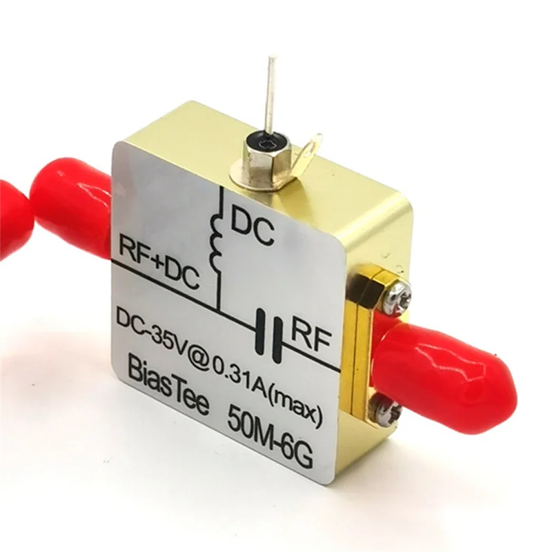 FFYY-50M-6Ghz Тройник смещения RF Feed Biaser Коаксиальная подача Biastee Box Низкая вносимая потеря для радиолюбителей SDR Антенна