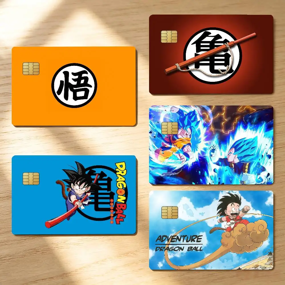 Anime D-Dragon B-Ball Laser Card Stickers For ID Cards Transit With Daily Commute School library Door Bank