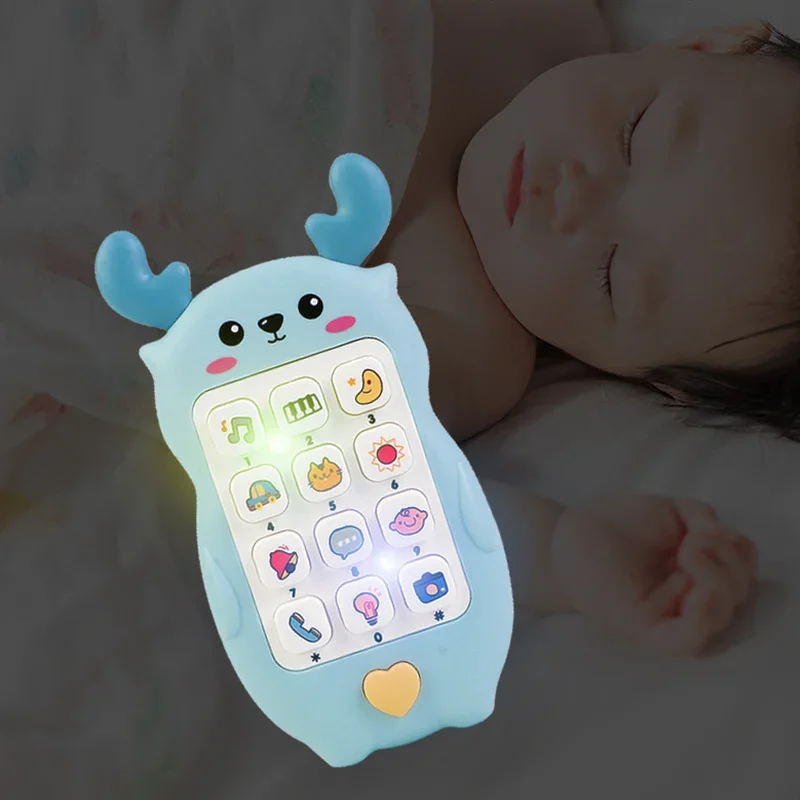 2024 Study Educational toys Cellphone with LED Baby Kid Educational phone English Learning Mobile Phone Toy Christmas Gifts