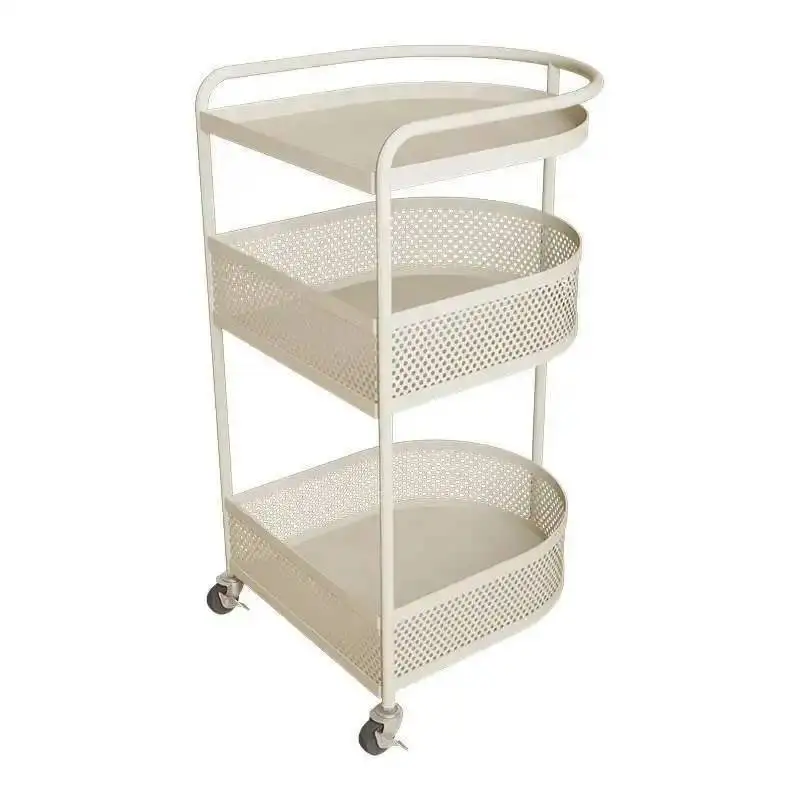Multiple Storage Rack Living Room Home Book Snack Storage and Organization Mobile Layers Trolley Trolley Organizer Cart 트롤리 카트