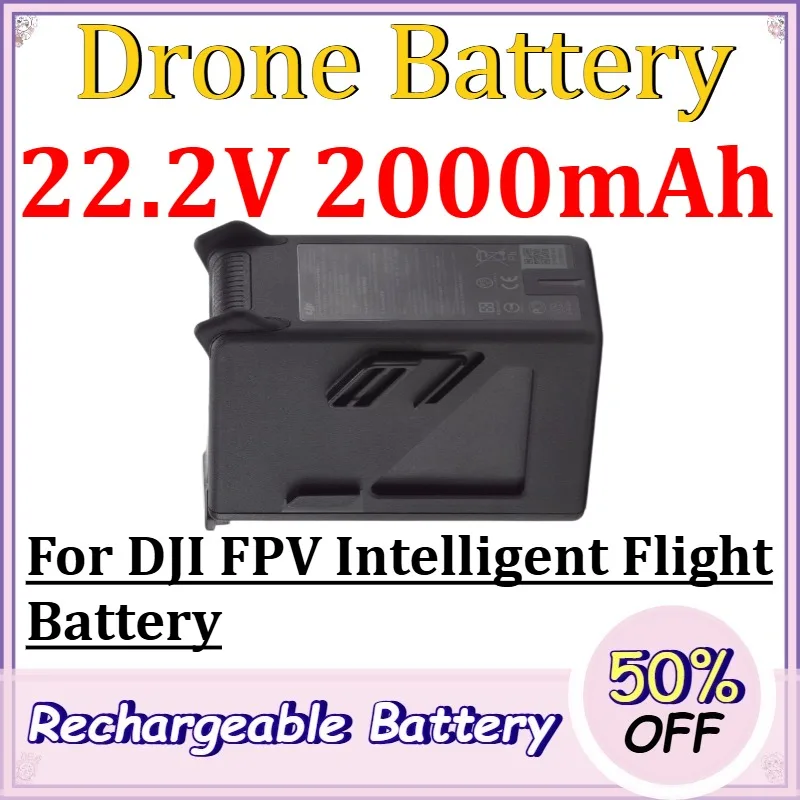 22.2V 2000mAh Drone Battery for DJI FPV Intelligent Flight Battery Replacement Rechargeable Lithium Battery