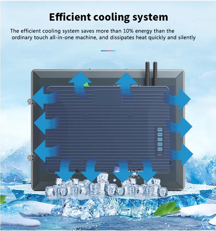 Pabrik OEM ODM PC Industri 19 Inci IP65 Tahan Air Panel Depan Layar Sentuh Terintegrasi PC Panel Industri
