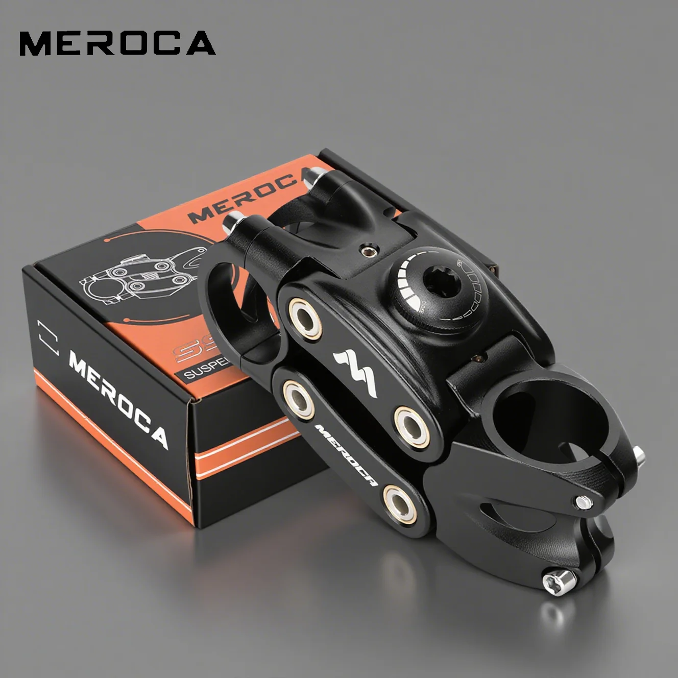 

Shock Absorption Bicycle Stem Suspension 7 Degree 90mm Grave Road Bicycle Riser Four Links Aluminum Alloy Bicycle Power Bridge