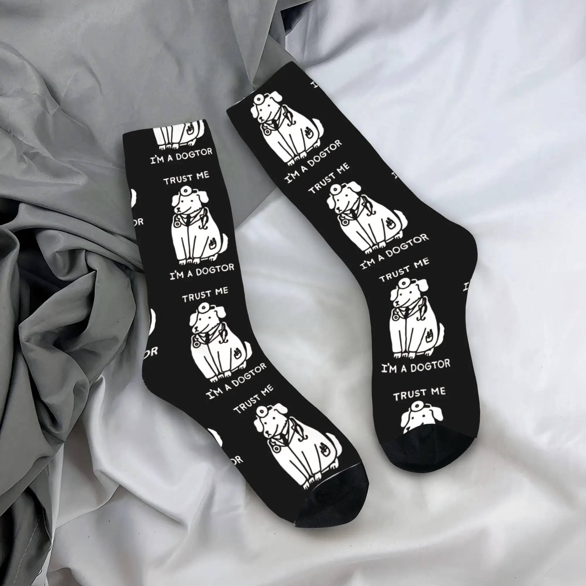 

Socks Dogtor Gothic Stockings Winter Anti Skid Adults Men Socks Soft Pattern Skateboard Socks