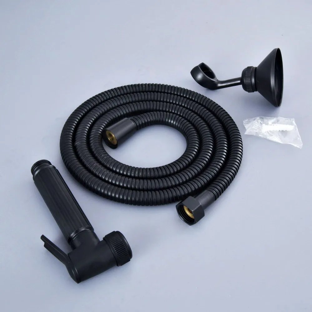 

Black Oil Rubbed Bronze Bidet Sprayer hand held toilet bidet spray set Bathroom Shower head ​& 1.5m Hose & Wall Bracket Lhh106