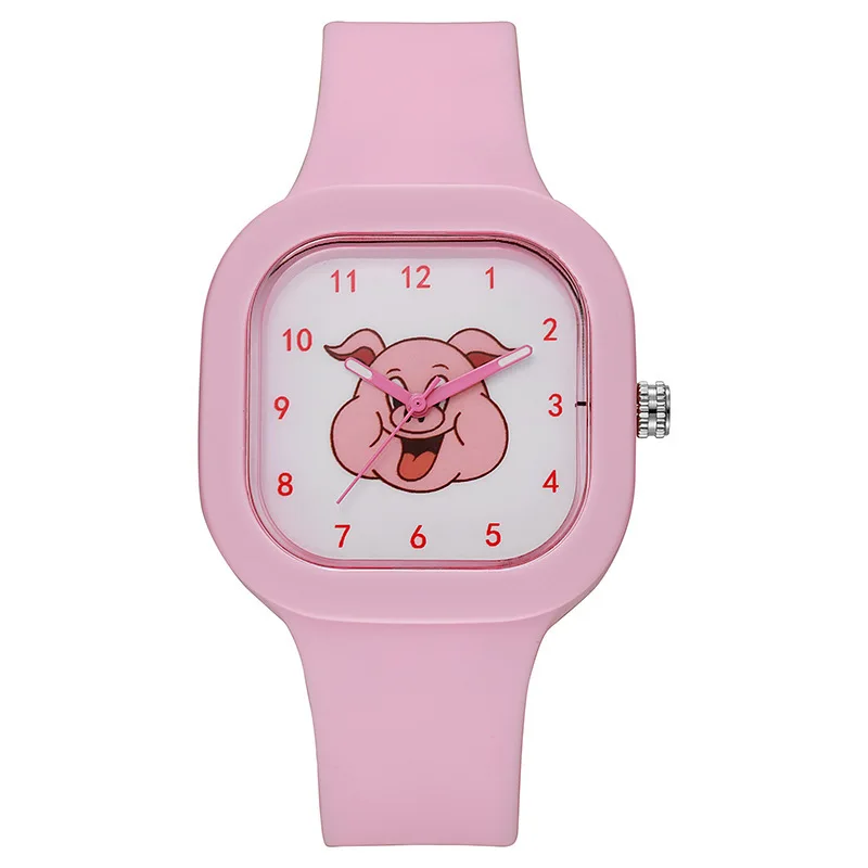 Nuevo reloj Zhou Shi Ying Pinkpig para niños, excepto tres daños, estudiantes de secundaria, Hongxuan en línea