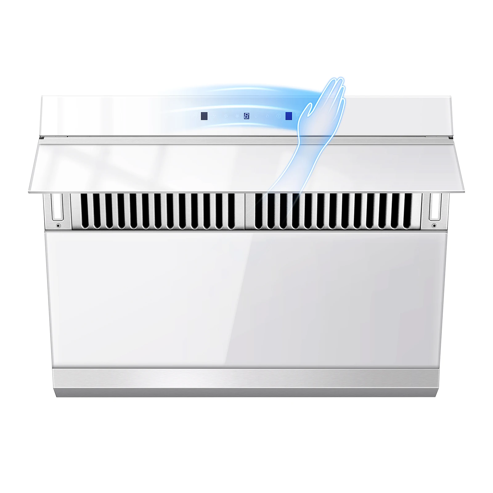 Under Cabinet Range Hood 30 Inch,Wall Mount Kitchen Hood 900 CFM with Heating Auto-cleaning Function, Gesture& Touch Control