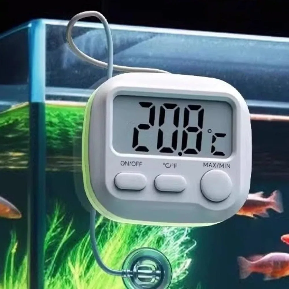 Precision Sensor Digital Thermometer LCD Digital Display High Accuracy Aquarium Thermometer Plastic Dual Unit Switching