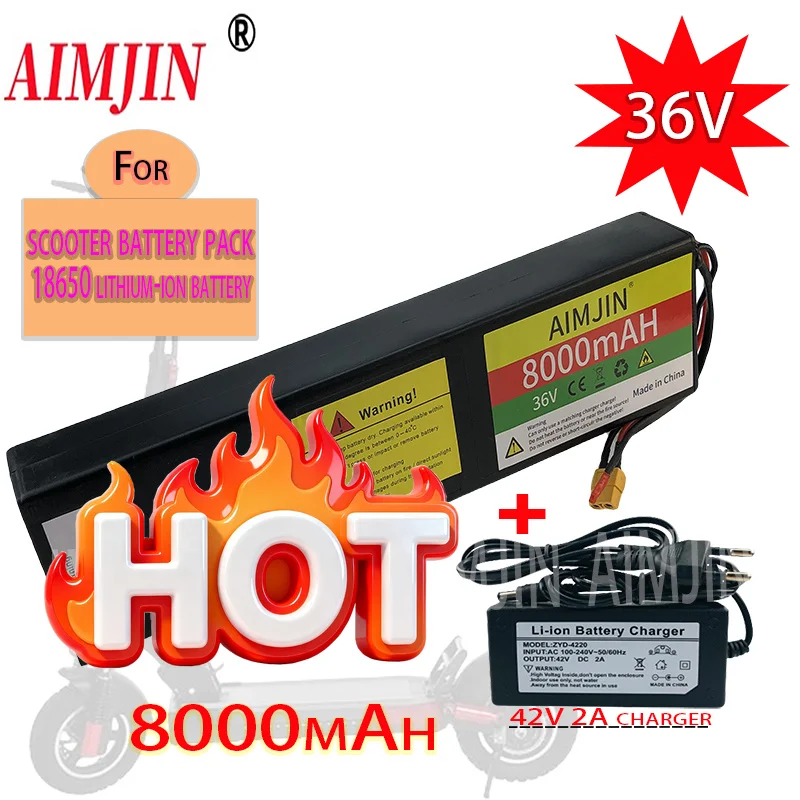 🎠10S3P 18650 Lithium-Ion Battery Pack 36V 8000mAH, Suitable For KUGOO S1/S2/S3 Electric Scooters🛡️