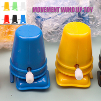 18 Pcs Movement Wind Up Toy DIY Crafts Clockwork Legged Plastic Robot For Handmade Accessories Mini Walking Robot Clay Kids