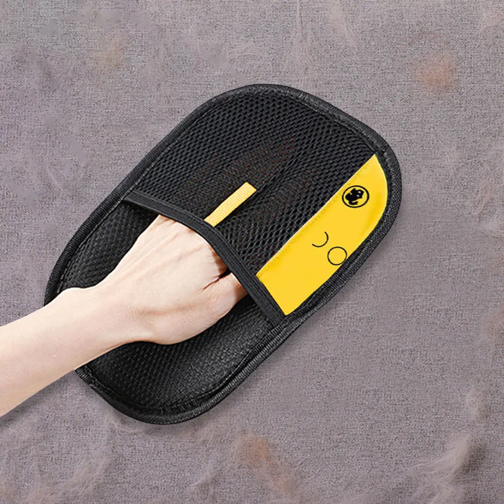 قفازات مزيل شعر الحيوانات الأليفة للعناية بالحيوانات الأليفة للكلاب والقطط والأرنب مع شعر طويل/قصير/مجعد