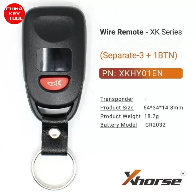 1PCS Xhorse Wire Remote For Hyundai Style 3+1 Separate Buttons XKHY01EN