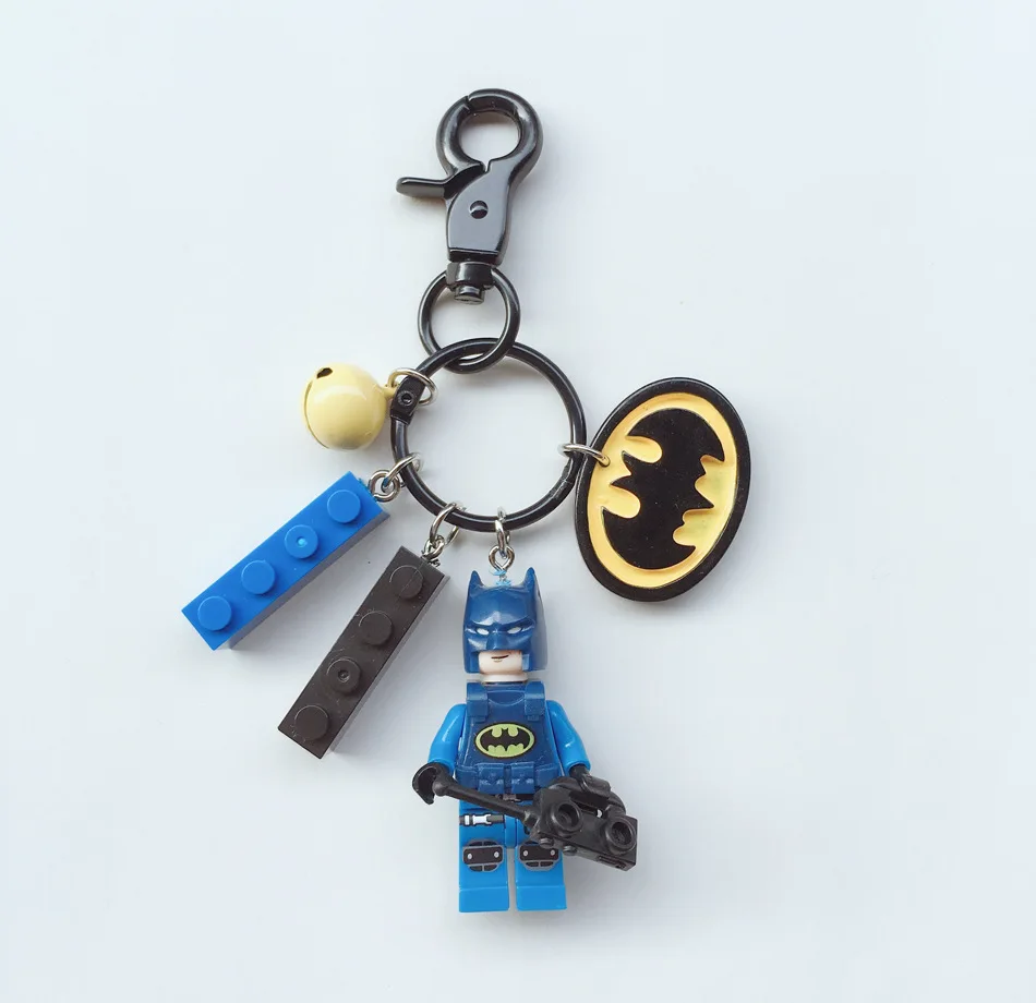 باتمان أنيمي الشكل لطيف بنة دمية المفاتيح بولي كلوريد الفينيل قلادة الديكور حزمة كيرينغ اكسسوارات صبي فتاة الاطفال اللعب هدية