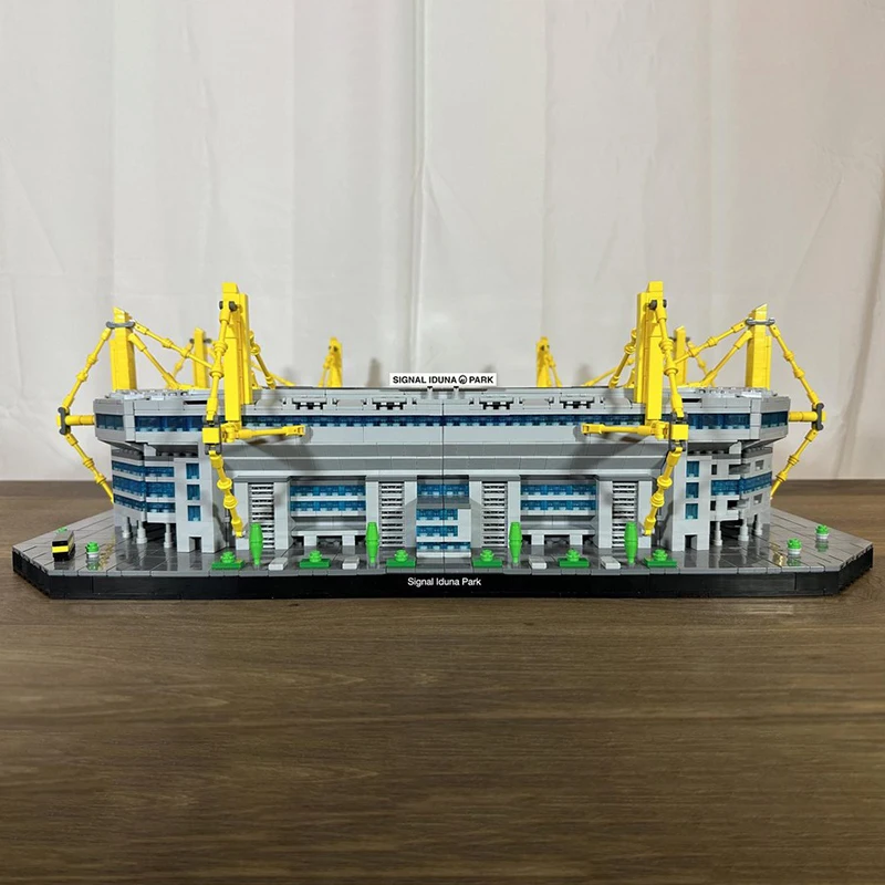 New MOC Building Block Model Westphalia Stadium 1:500 Technology Modular Children's Toy Gift DIY Assembly Set