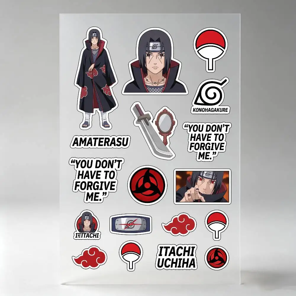 Uchiha Itachi Anime Character Stickers Auto Body Bumper Windows Motorcycle Laptop Walls Vinyl Decal Car Tuning Accessories