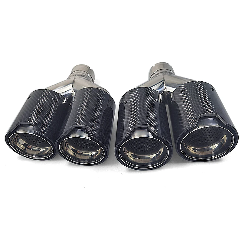 Performance Exhaust Dual Pipes Carbon Fiber For Car Accessories Muffler Modify For Bmw Automotive