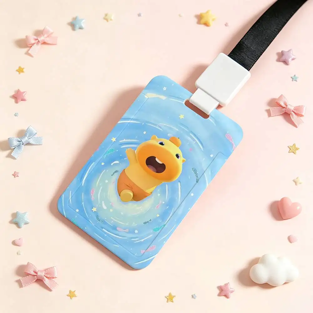 Capybara Lulu NFC Contactless Sliding Card Sleeve For Student Cards, Bus Cards, ID Cards, And Work Permits