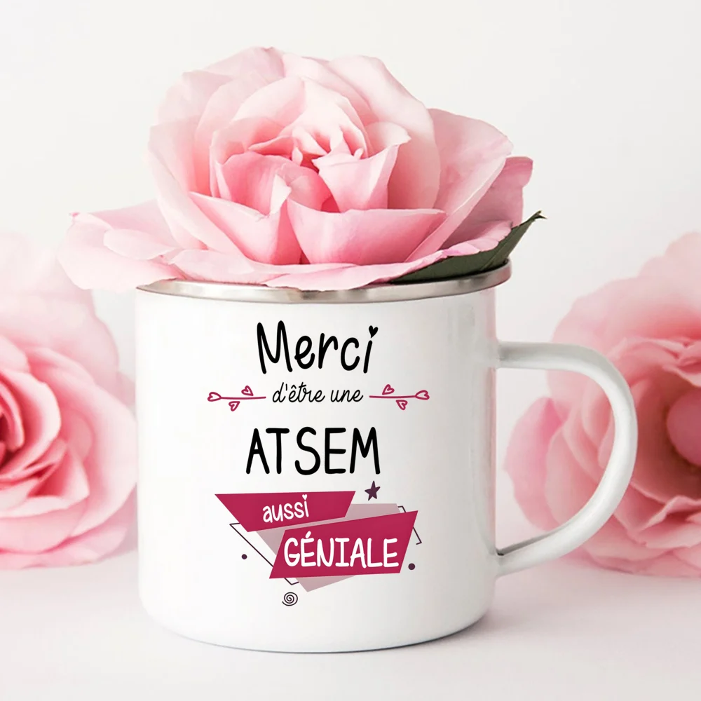 أكواب Merci Détreune ATSEM Aussi GÉNIALE فكرة هدية لمحبي القهوة Atsem كوب هدية نهاية العام المدرسي #3