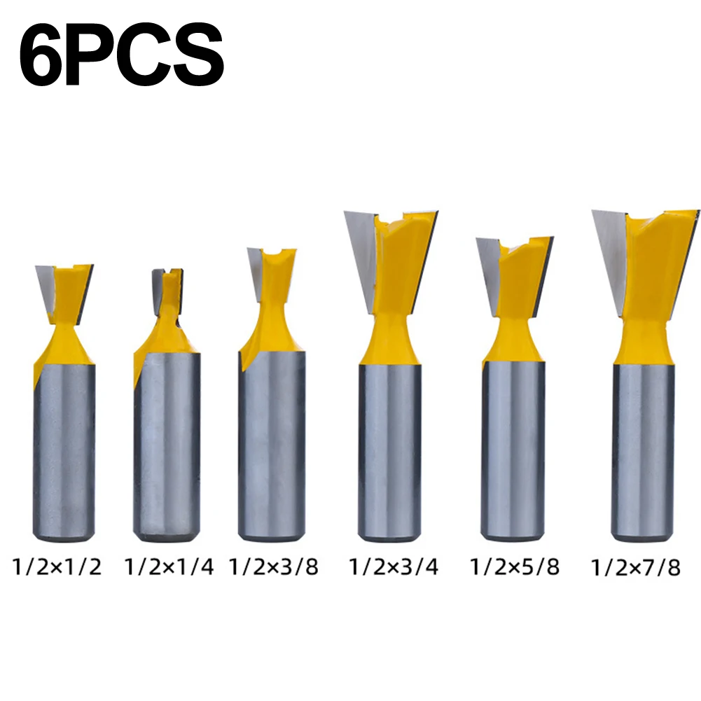 Dovetail Cutter Mortise Tenon Milling Cutter Joinery Work Rust-resistant Versatile Tool Compatibility Anti-stick