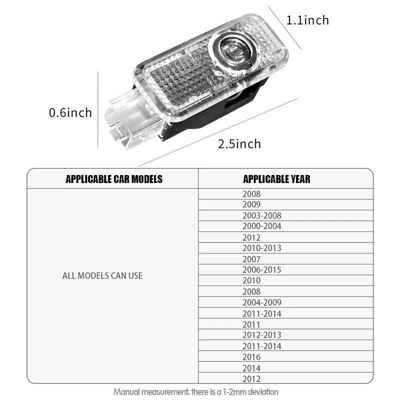 HD Car Door Welcome Light Led Projector Lamp For Audi SLINE QUTTRO S2 S3 S4 S5 S6 S7 S8 S RS A3 A4 B8 8P 8V A6 C7 A5 Q5 B7 B6 B9