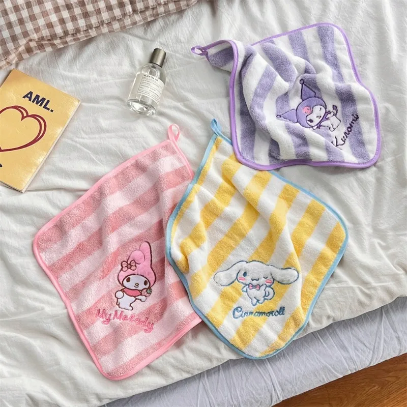 Kawaii سانريو منشفة اليد كورومي بلدي ميلودي سينامورول شخصيات كرتونية الكرتون قوية امتصاص الماء المناشف Kawaii الأطفال الهدايا #2