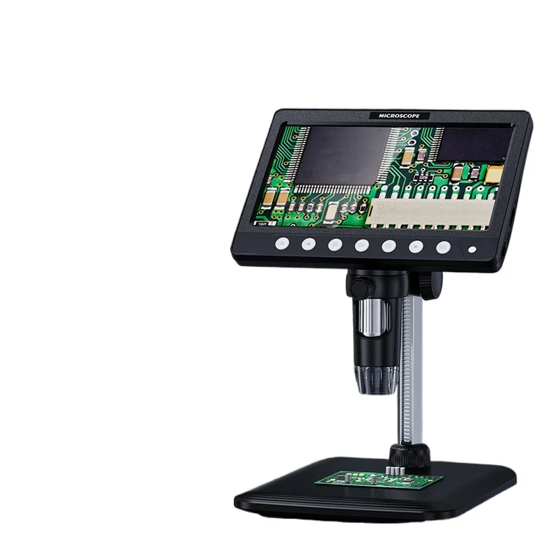 

7 inch large screen high definition digital microscope high definition with screen enlargement, photo and