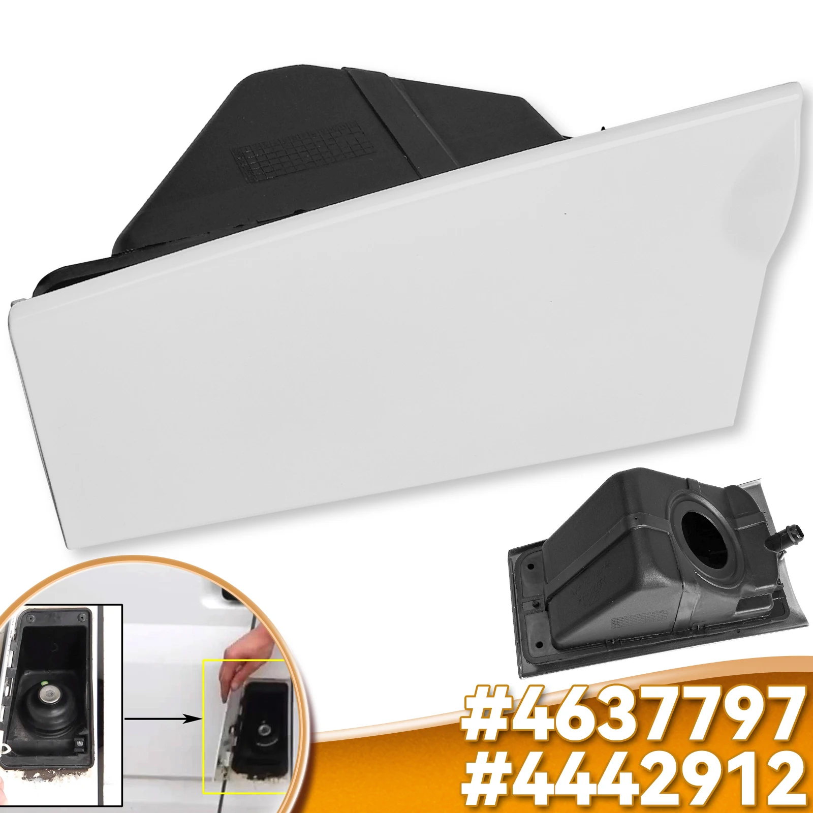 Fuel Cap Tank Filler Pipe Door Flap Diesel & Housing for Ford Transit MK6 2000-2006 MK7 2006-2014 4637797 4442912 YC15-V27936-AK