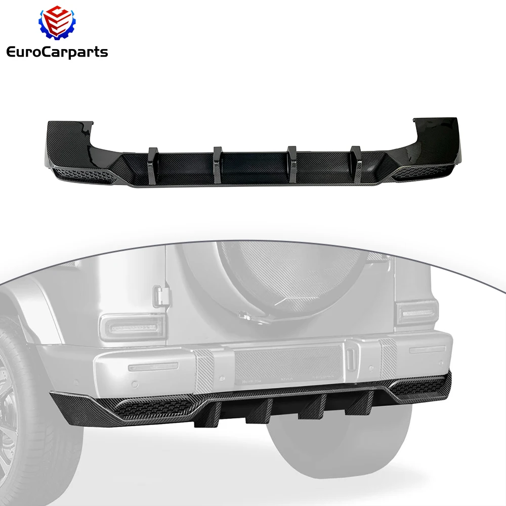 

G Class W464 W463A Rear Lip Dry Carbon Fiber TC Style Exterior Accessories 2019 Year Up Rear Bumper Spoiler Rear Diffuser