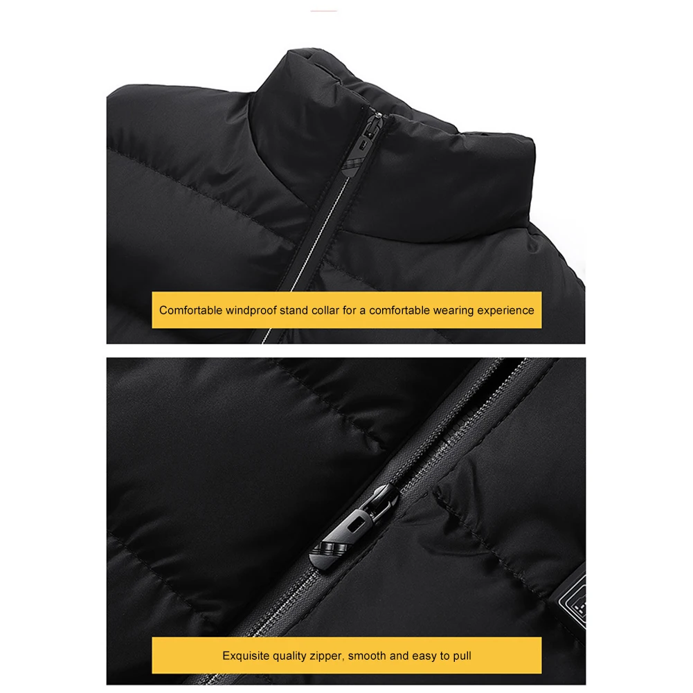 

Unisex Electric Heated Vest Lightweight Heated Waistcoats 23 Heating Zone USB Charging for Outdoor Camping Hiking