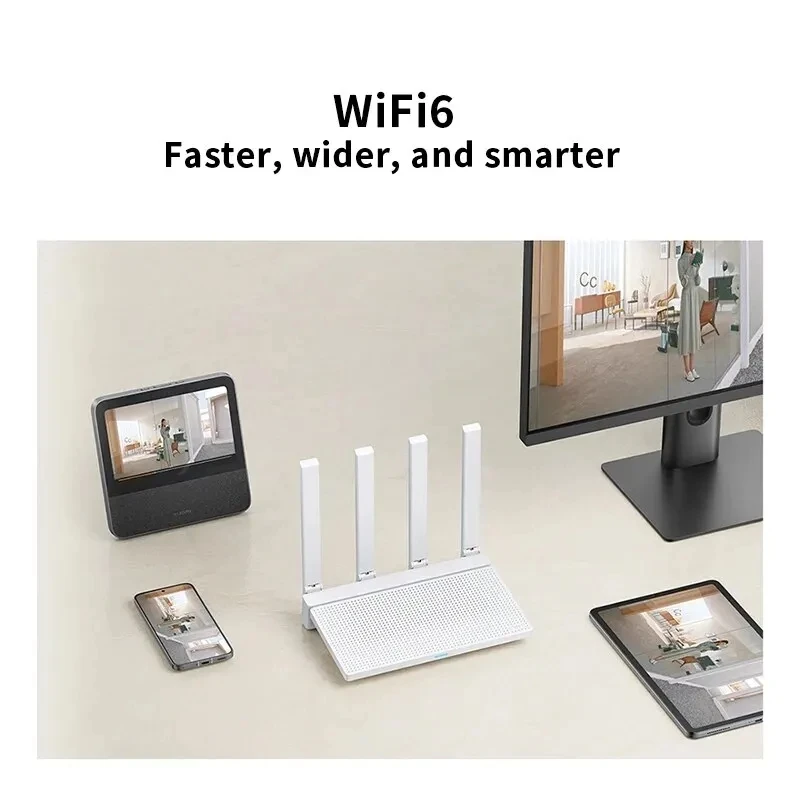 2024 New Original Xiaomi ax3000t Router 2.4GHz 5GHz 1.3GHz CPU 2x2 160MHz WAN Lan LED NFC kết nối cho văn phòng Nhà trò chơi Mi