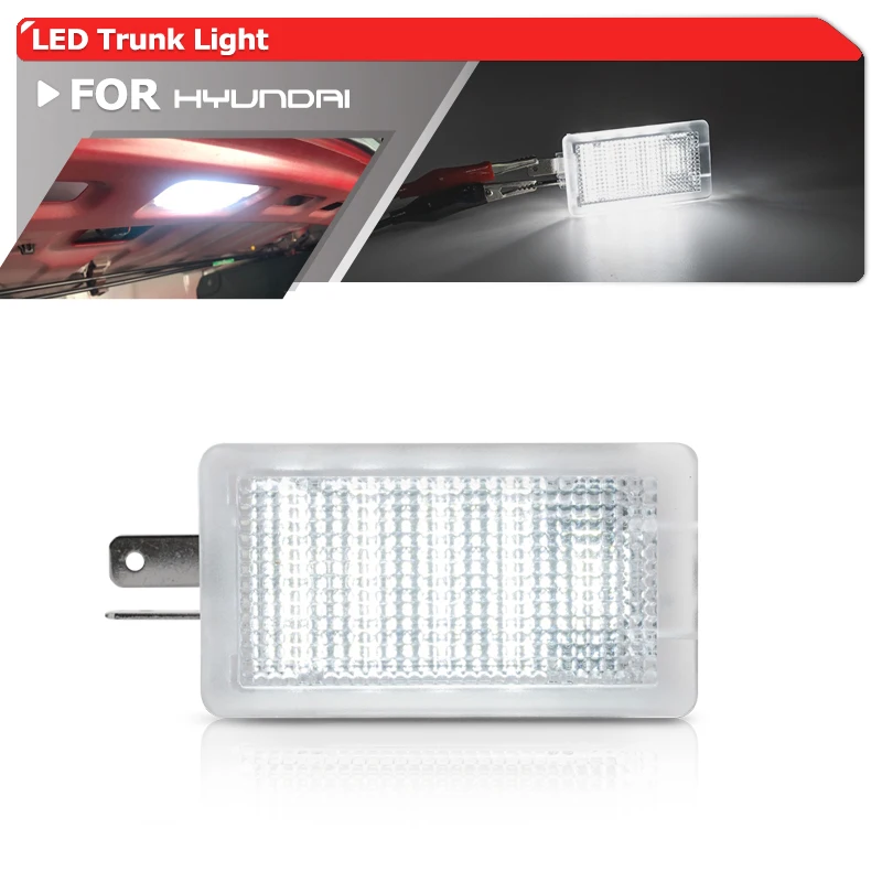 1x White Led Trunk Cargo Area Lamps Luggage Compartment Light For Hyundai Sonata Elantra Accent I10 I20 I30 I40 Genesis Veloster