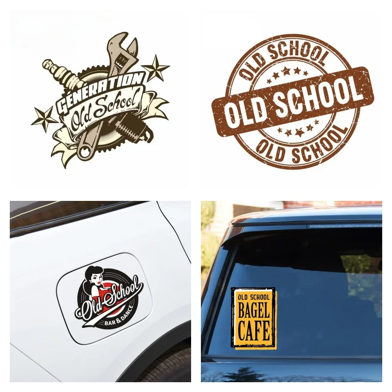 

Car Stickers Car Accessories Old School Refrigerator Motorcycle Vinyl Decal Car Sticker