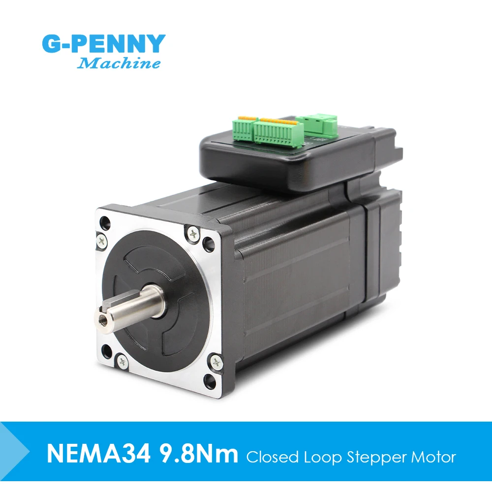 G-PENNY Nema34 9.8Nm 6.0A Integrated Stepper Servo Motor with Driver Closed Loop stepper motor 24-80v Hybrid servo stepper