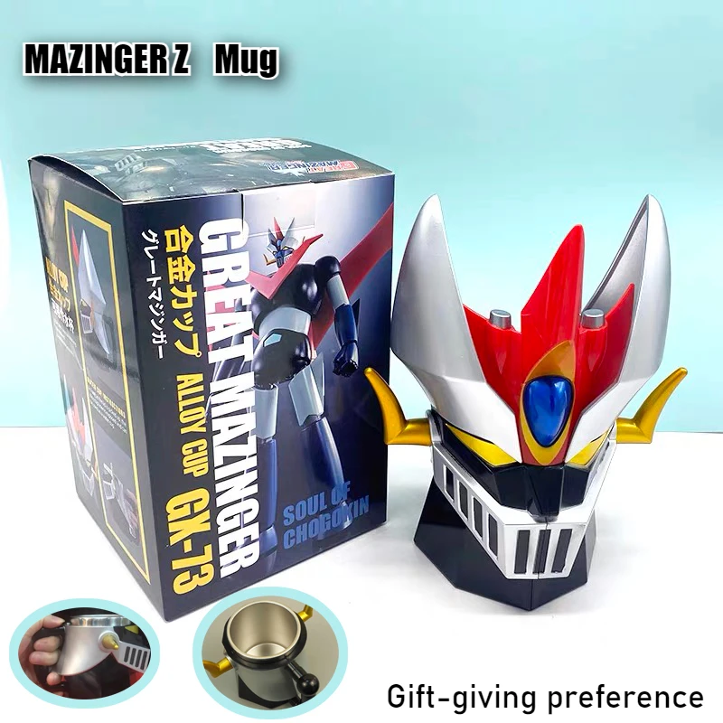 

MAZINGER Z Mug with Lid 304 Stainless Steel Cup Anime Transformation Cartoon Robot Model Cup Office Milk Tea Cups Drinkware