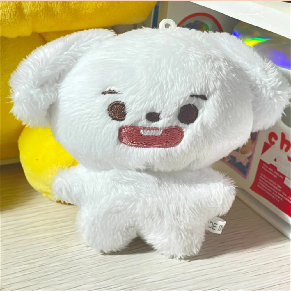 Kpop Jung Woo 10 CM Cartoon Animal Big Mouth Dog Doll BOK7E Cute Soft Plush Keychain Bag Pendant Decoration Gift Fans Collection