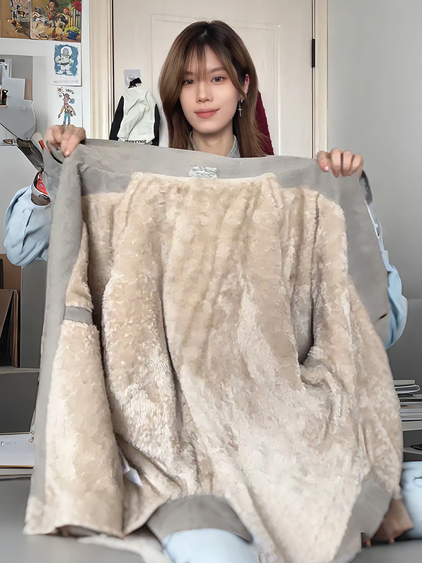 

American Dyed Leather And Fur Jaet Cotton Coat Men's Winter Fce PU Leather Motorcycle Cotton Coat Loose Fit Hooded