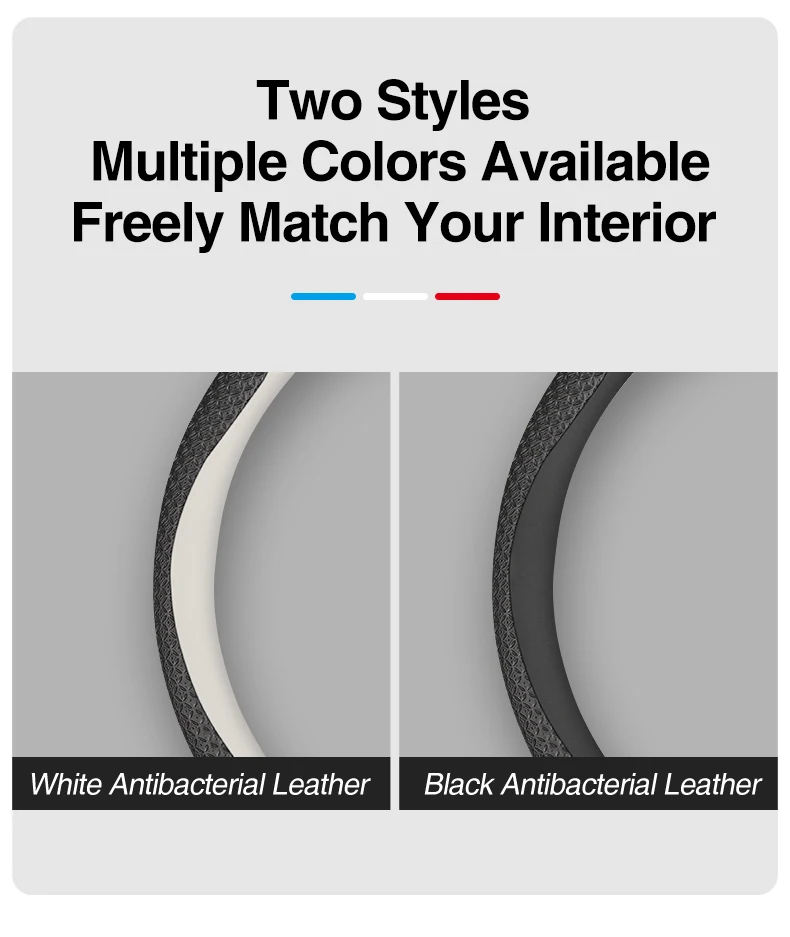 Heenvn Lenkradbezug für Tesla Model 3 Y Model Y Juniper Model 3 Highland 36cm Leder-Lenkradbezug Autozubehör – Detail 6