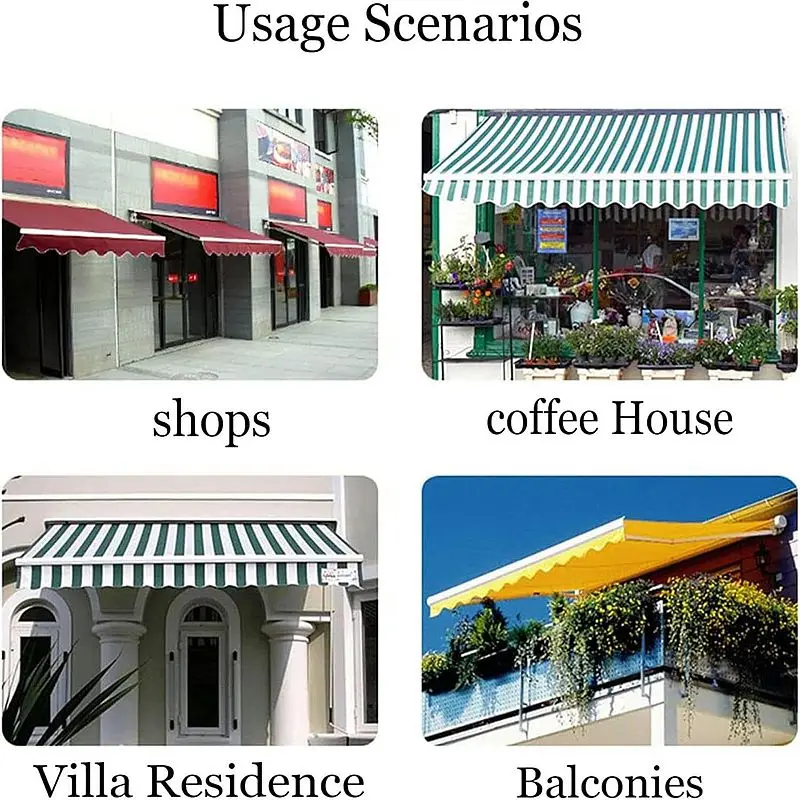 Patio Awning Fabric Replacement Canvas for Awning Doors Canopy Awnings Replacement Fabric Waterproof Shade Canopy for Patio