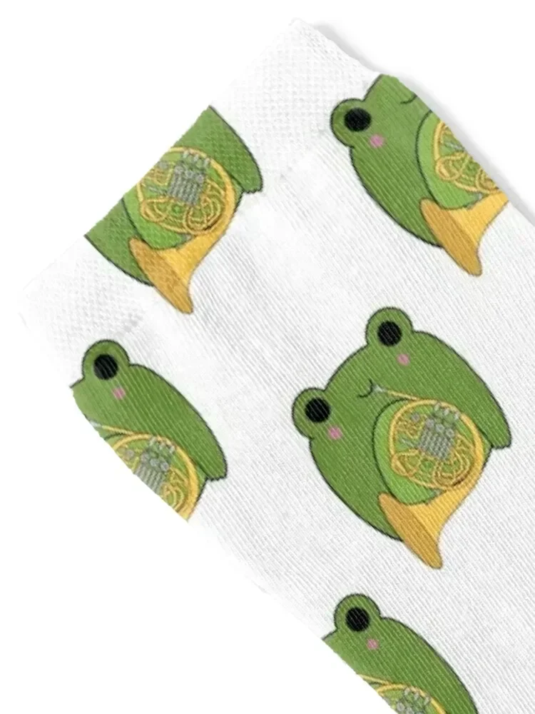 French horn froggie Socks Sports valentine gift ideas Mens Socks Women's