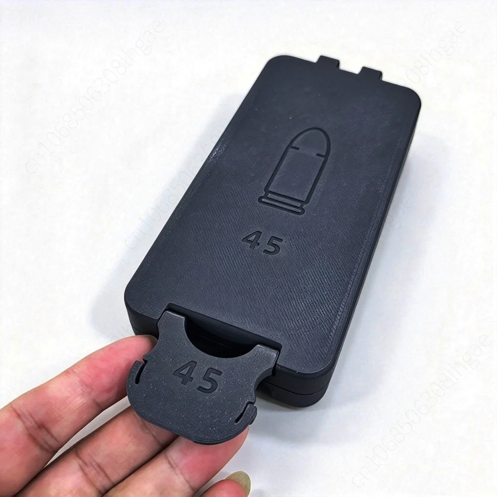 Snap-type 3D Printing. 45ACP 50 Holes Slots Bullet Storage Cartridge Military Fans Gift, Just An Empty Box - view 3