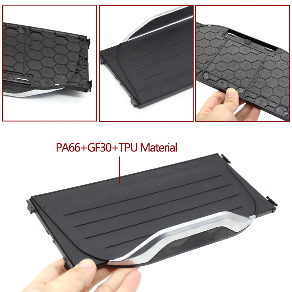 

F25 F26 Car Front Central Console Drink Water Cup Holder Cover Trim Zipper Rolling Curtain For BMW X3 X4 51169301722 51169301723