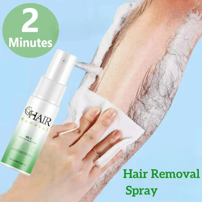 

2 Minutes Hair Removal Cream Painless Hair Growth Inhibitor Arm Armpit Legs Permanent Depilatory Men Women Beauty Health Care