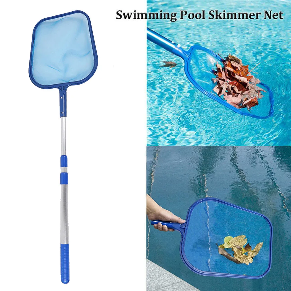 

Telescopic Skimmer Net Ponds Cleaning Tools Swimming Pool Leaf Catcher Mesh Bags for Family Outdoor Swimming Accessories