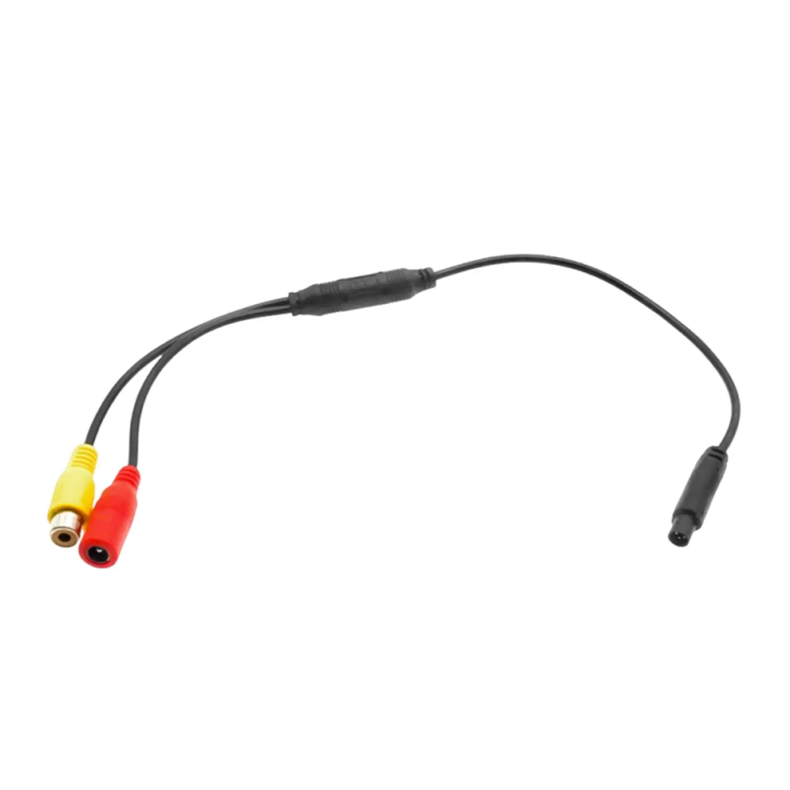 Rear View Camera Adapter Cable 35cm Long Universal Portable Stable Transmission Easy Installation Video Wire Connector