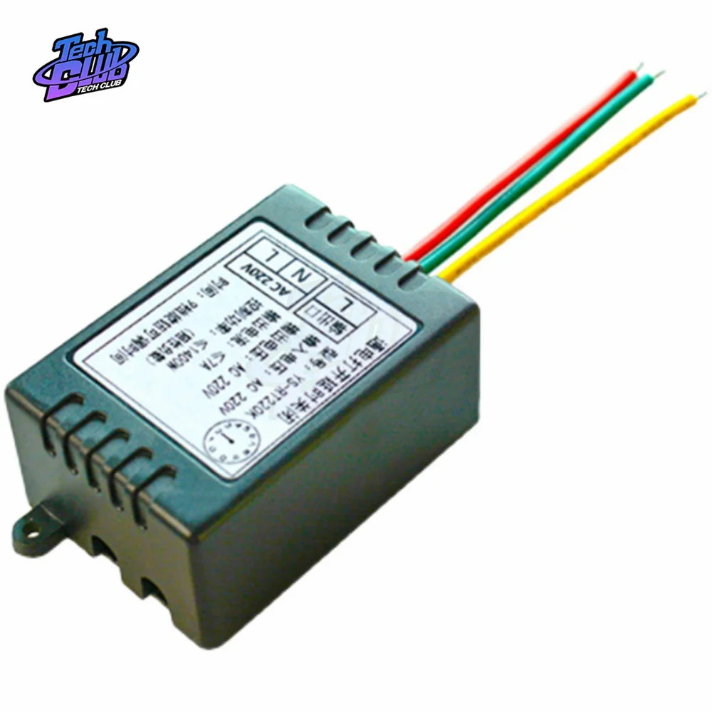 AC110V 220V Power-ON Delay Relay Module Voltage Output 180min Adjustable Switch Timer Delay Controller Power Supply Accessories
