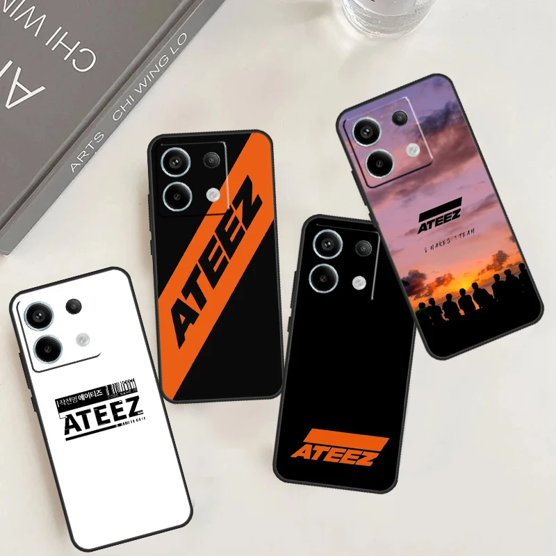 ATEEZ Case For Redmi Note 12 13 Pro Plus 9 10 11 9S 10S 11S 12S Cover For Redmi 12 9C 10C 12C 13C