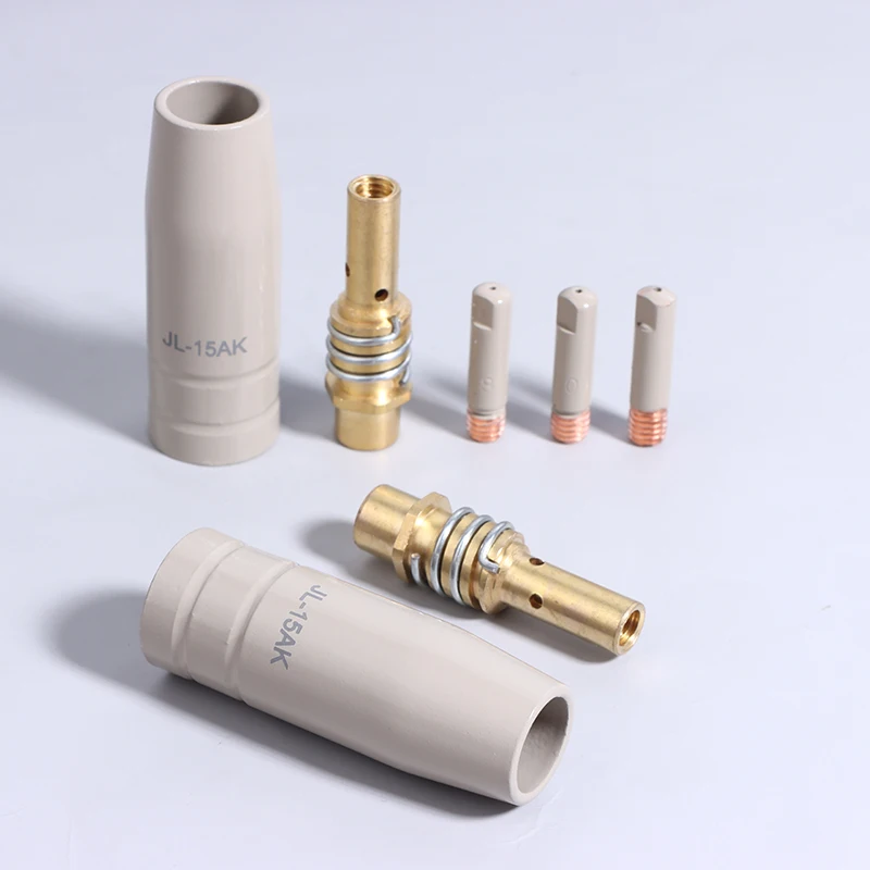

3Pcs 15AK Coating Protection Nozzle 0.8/1.0/1.2MM Contact Tips Non-stick Welding Slag European Airless Nozzle